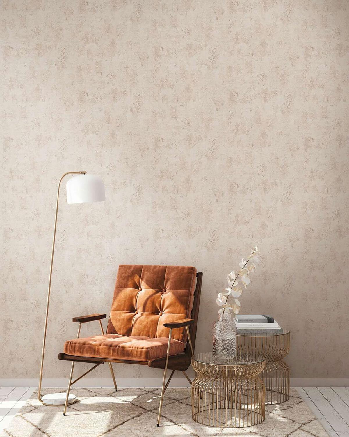 VLIESTAPETE Beige 53/1005 cm - Braun, Textil (53/1cm) - KUNSTLOFT