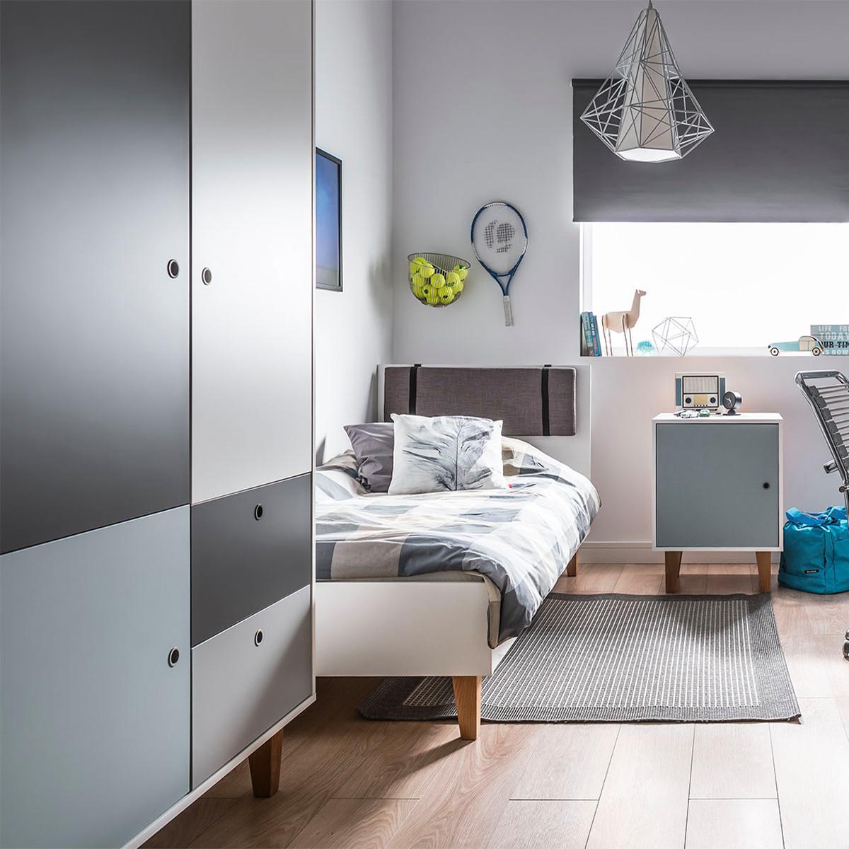 SCHRANK blau - Blau, Holzwerkstoff (103.5/201.5/55cm) - Petits-meubles