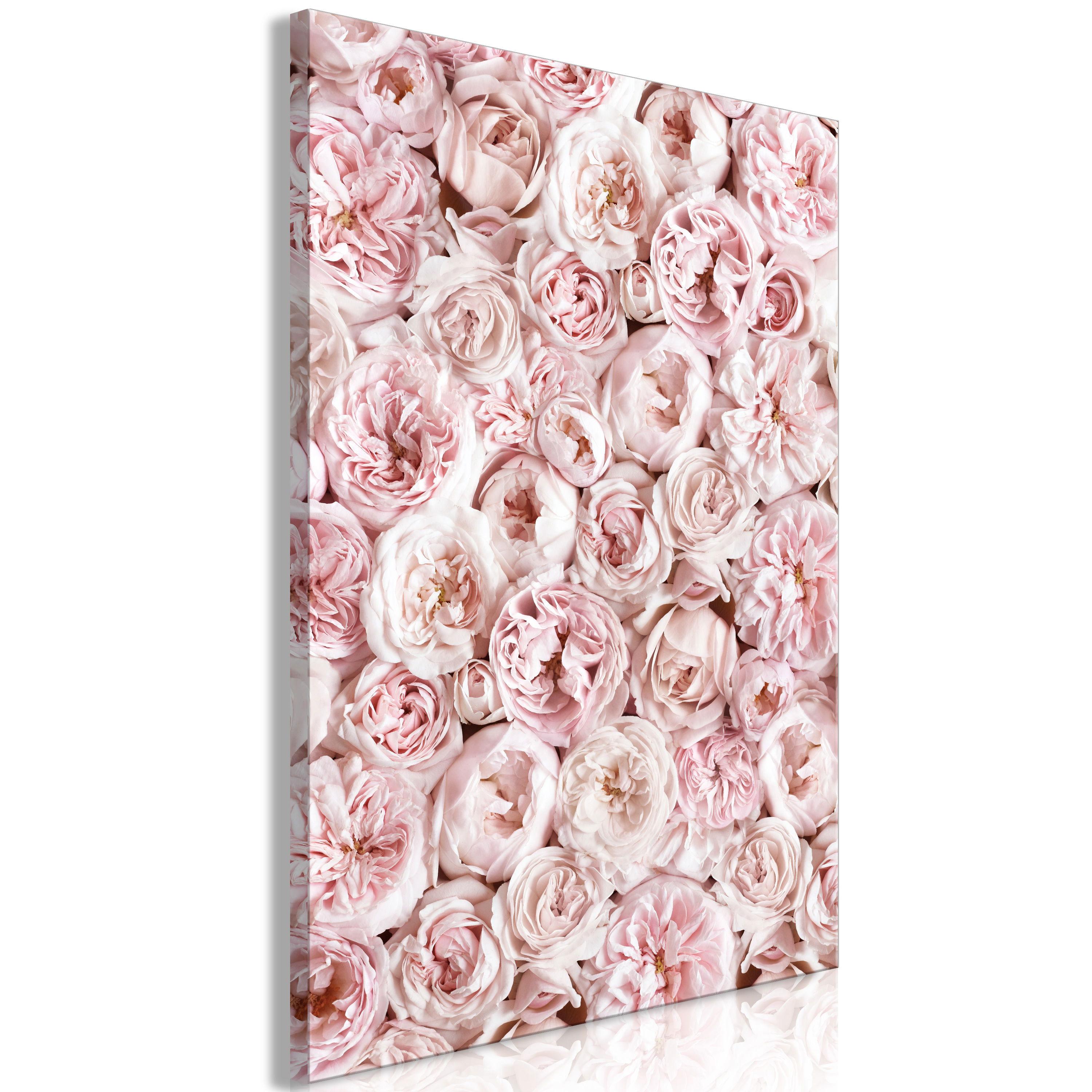 KUNSTDRUCK Rosa 40/60 cm - Pink, Textil (40/60cm) - KUNSTLOFT