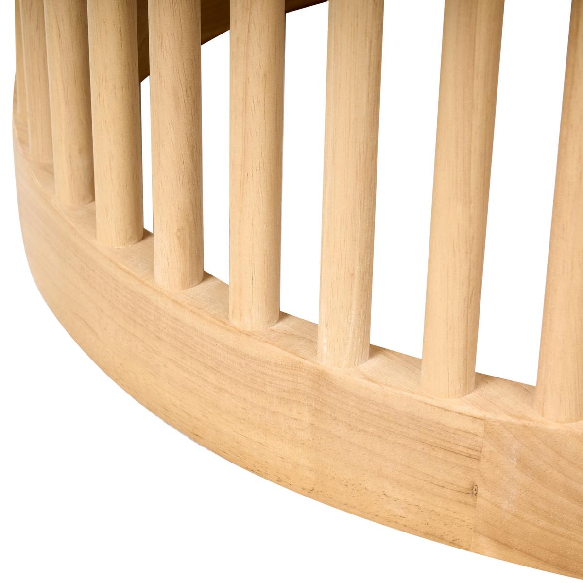 ESSTISCH Helle Eiche 110/110 cm Boyle - Hellbraun, Holzwerkstoff (110/110/75cm) - Beliani