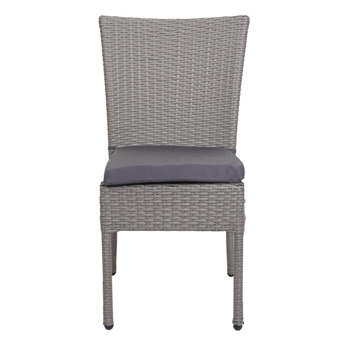 STUHL Grau, Anthrazit 2er-Set - Hellgrau/Grau, Kunststoff (52/90/58cm) - MCW