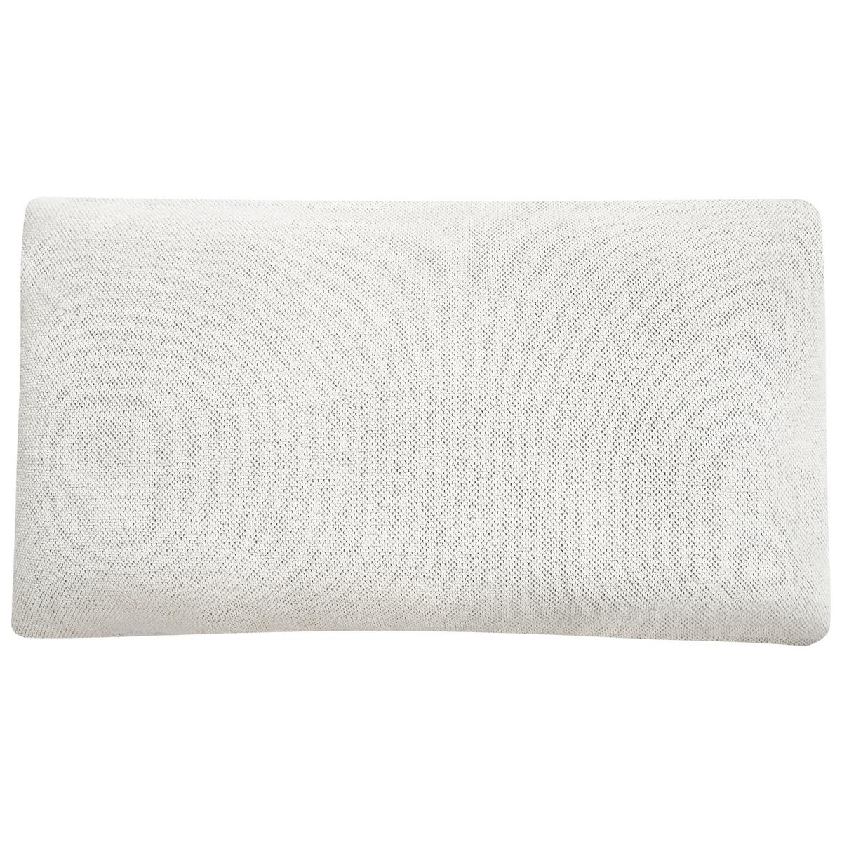 CHAISELONGUE Stoff Cremeweiß Vizille - Creme/Schwarz, Textil (80/60/160cm) - Beliani