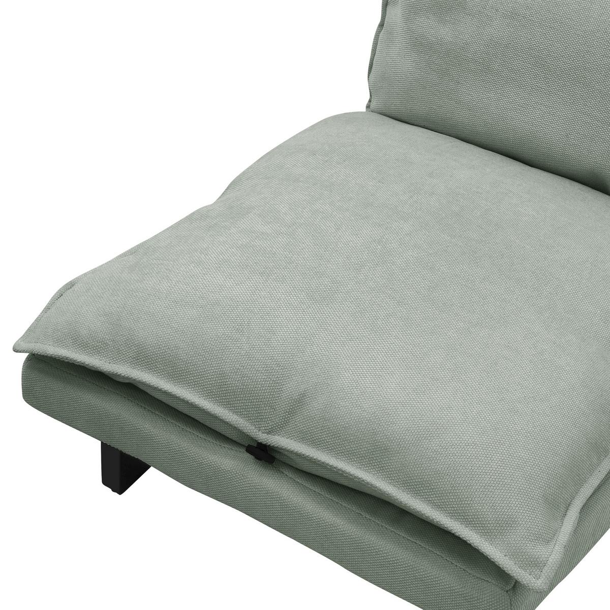 BODENSTUHL Grau-Grün - Schwarz/Hellgrün, Textil/Metall (59/73.5/96cm) - ML-DESIGN