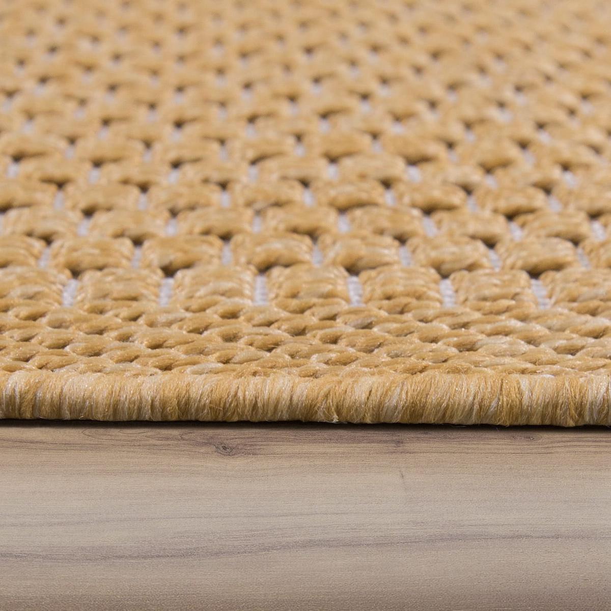 OUTDOORTEPPICH, in Naturoptik, aus Polypropylen, Senf, 160 x 220 cm - Gelb, Textil (220/160cm) - KADIMA DESIGN