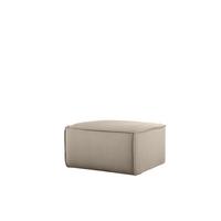POLSTERHOCKER Celes Prem.65 Op. Velvet - Beige, Holzwerkstoff/Textil (65/40/65cm) - Fun Möbel
