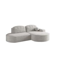 ECKSOFA Girona Mit Schlaffunktion - Hellgrau, Holzwerkstoff/Textil (278/179cm) - Fun Möbel
