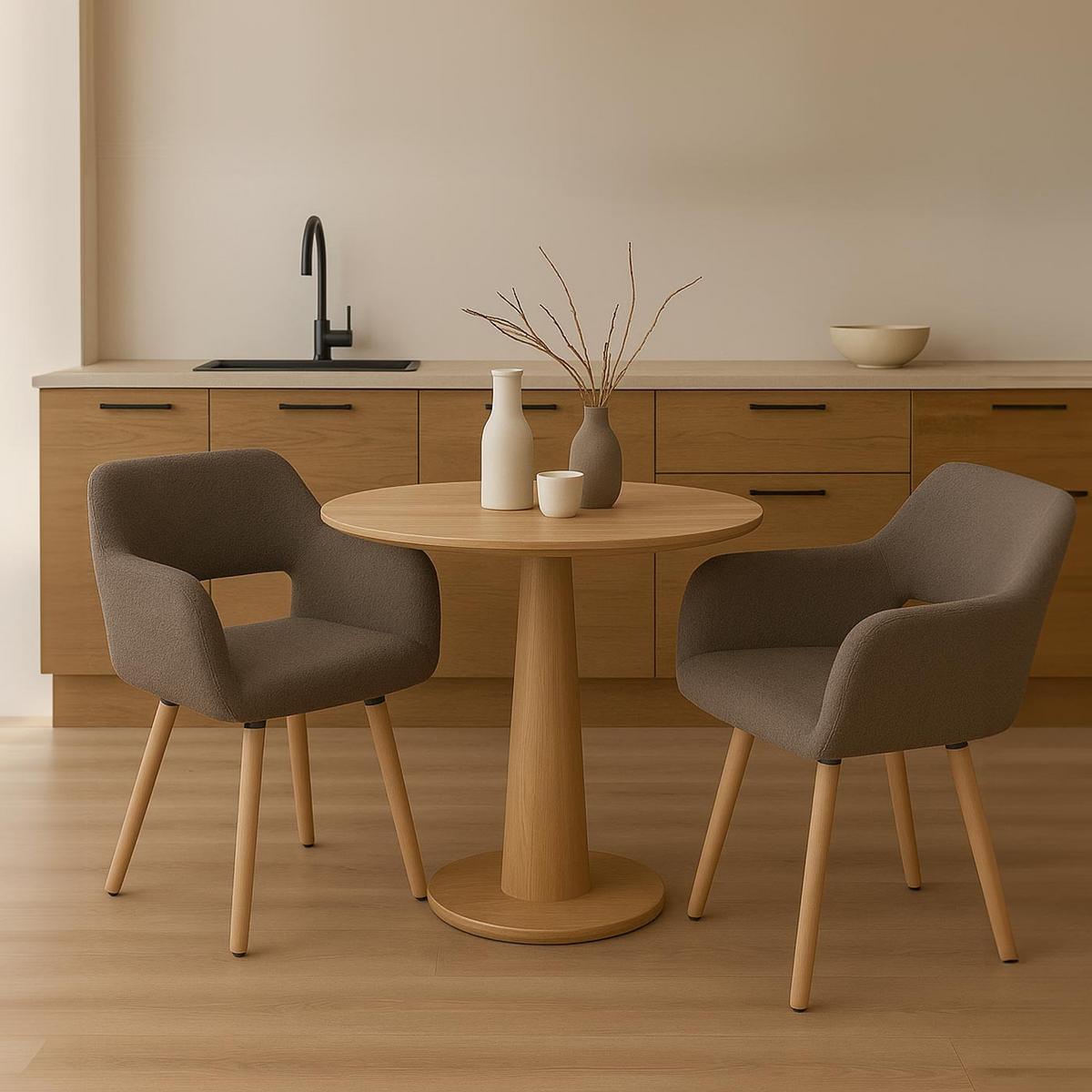 ESSZIMMERSTUHL taupe - Taupe, Textil (56/80/53cm) - MCW