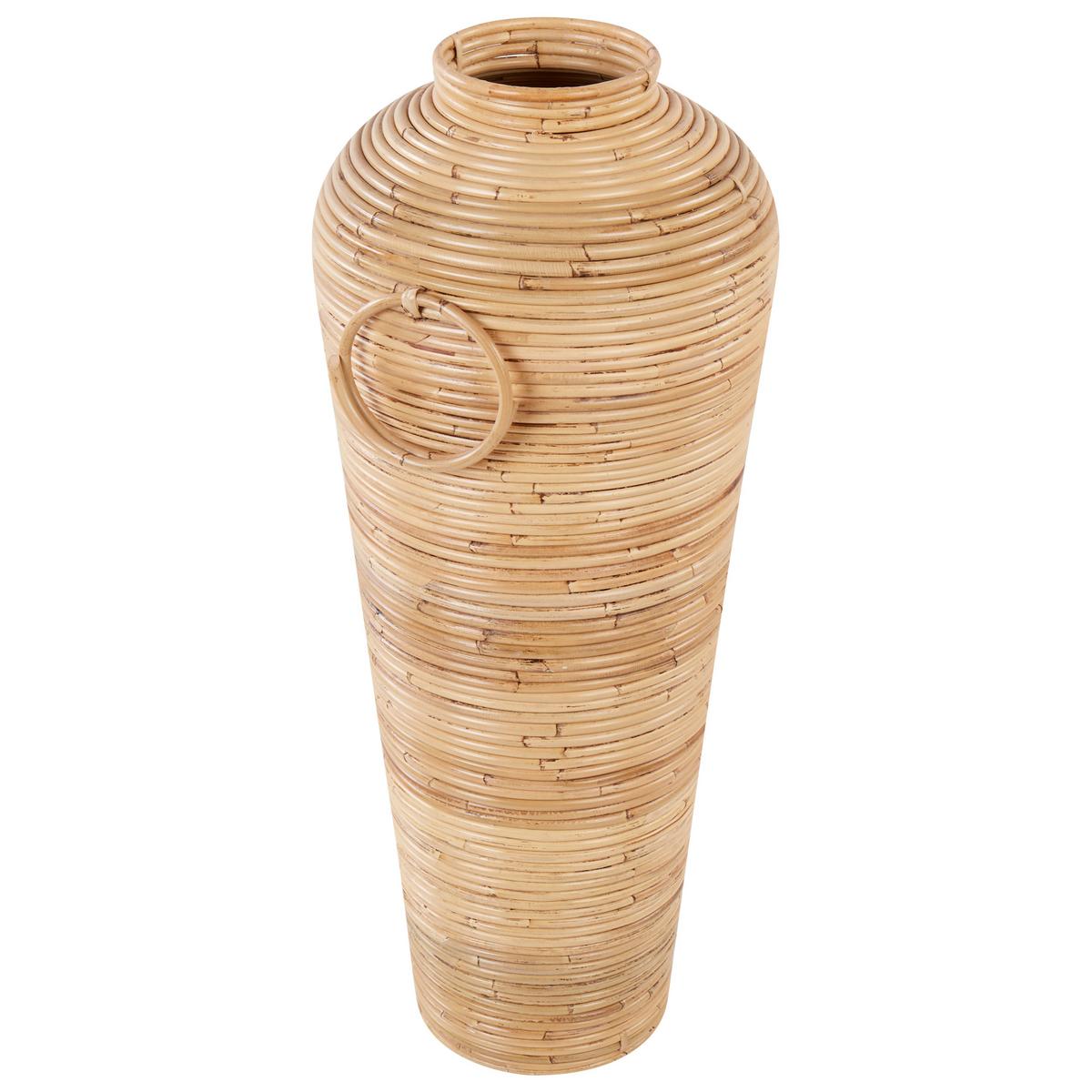 DEKOVASE Rattan natürlich Elatia - Naturfarben, Naturmaterialien (70cm) - Beliani