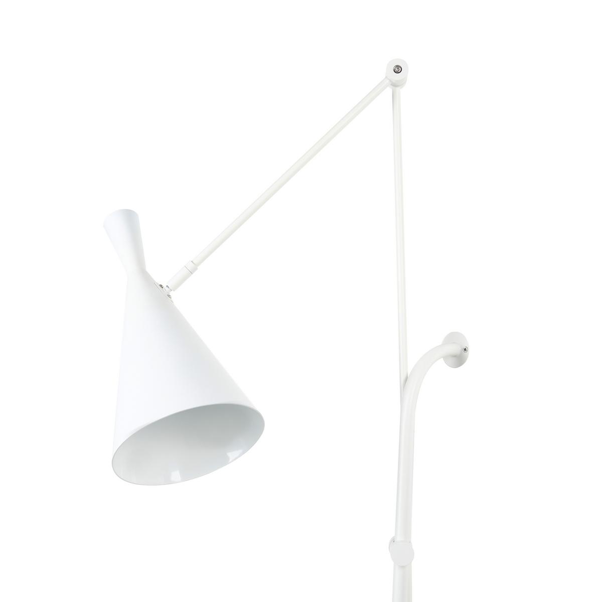 WANDLAMPE Weiß Marisa - Weiß, Metall (18/83/64cm) - Beliani
