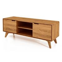 GREG HIFI-SCHRANK Wildeiche - Wildeiche, Holz (134/48/40cm) - byoak