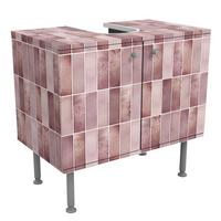 WASCHBECKENUNTERSCHRANK Metro Fliesen Keramikoptik Rosa 60/55/35 cm - Rosa, Holzwerkstoff (60/55/35cm) - Bilderwelten