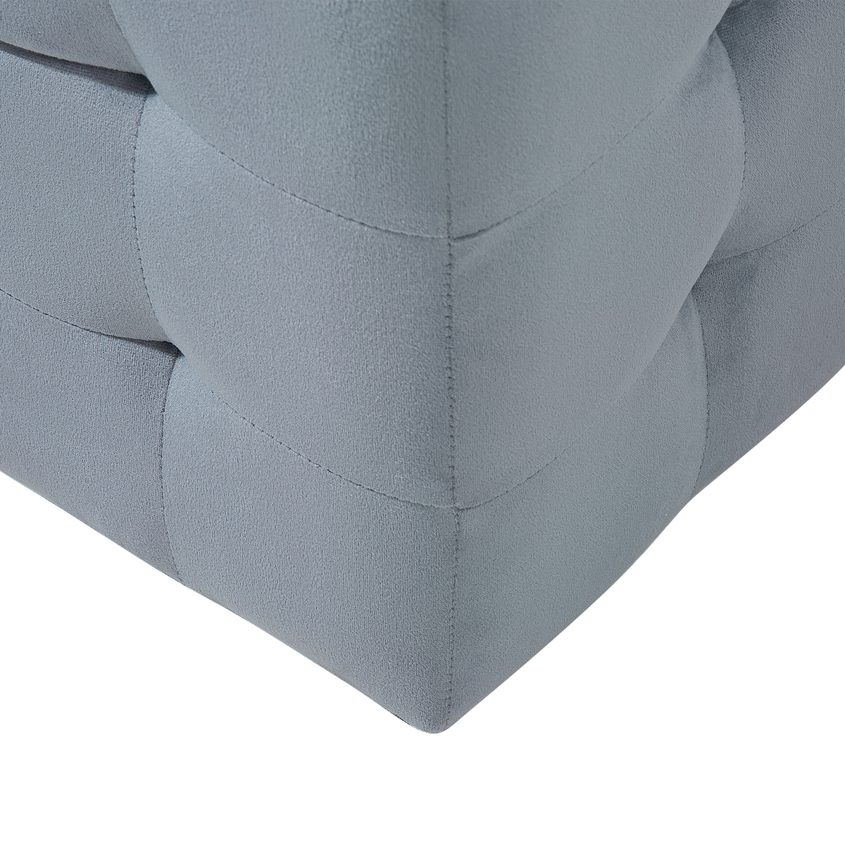TRUHENBANK Michigan 42/72/40 cm - Grau, Textil (72/40/42cm) - Beliani