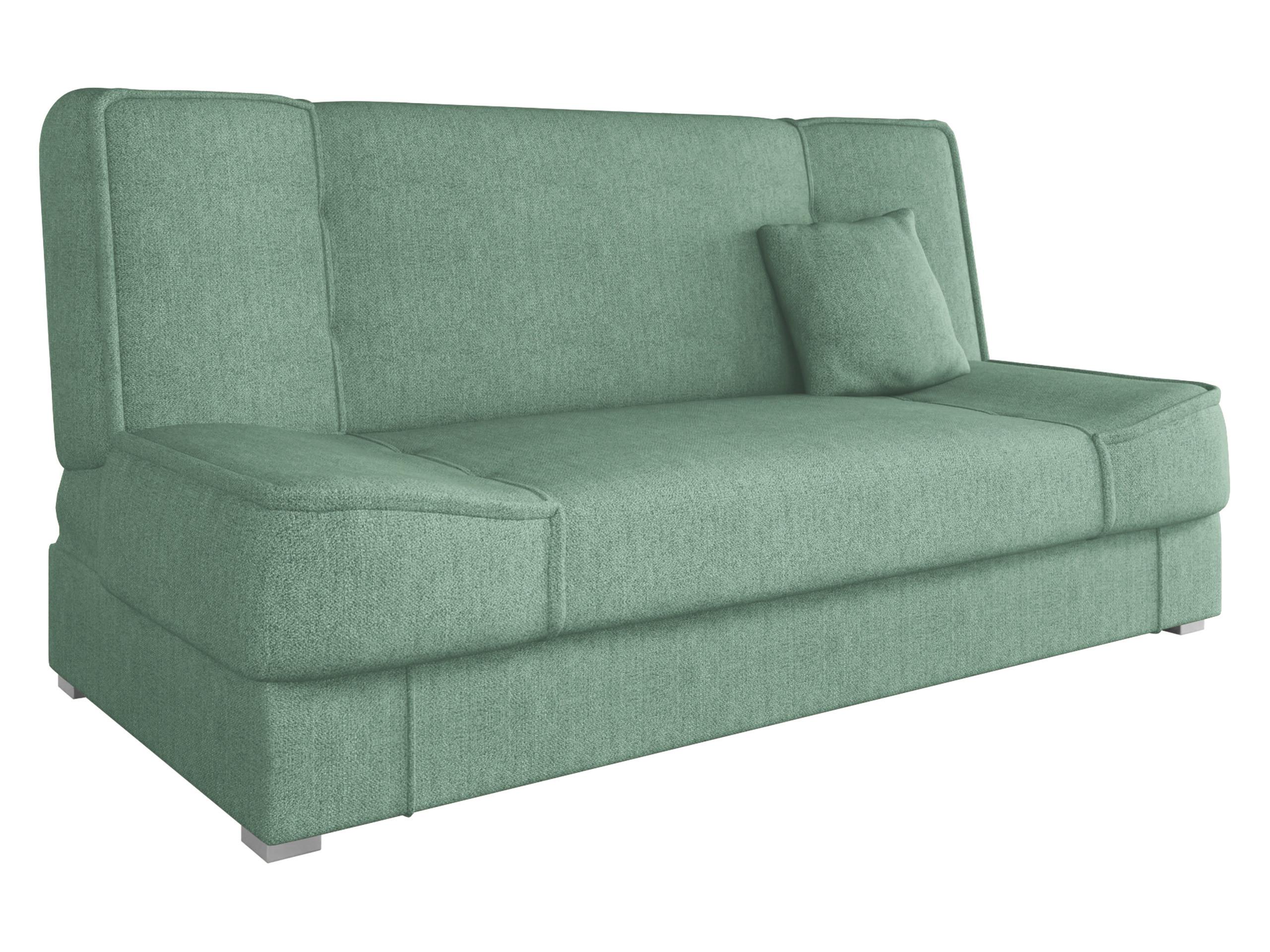 SCHLAFSOFA Gabi - Silberfarben/Mintgrün, Holz/Kunststoff (175/80/80cm) - MIRJAN24