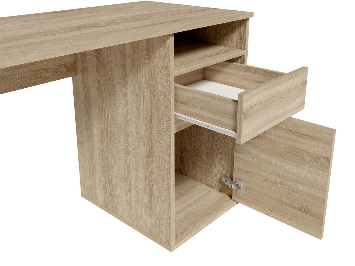SCHREIBTISCH REGIS 120x53x75,5 cm Bürotisch Computertisch, Sonoma Eiche - Sonoma Eiche, Holzwerkstoff (53/120/75.5cm) - MASSENO
