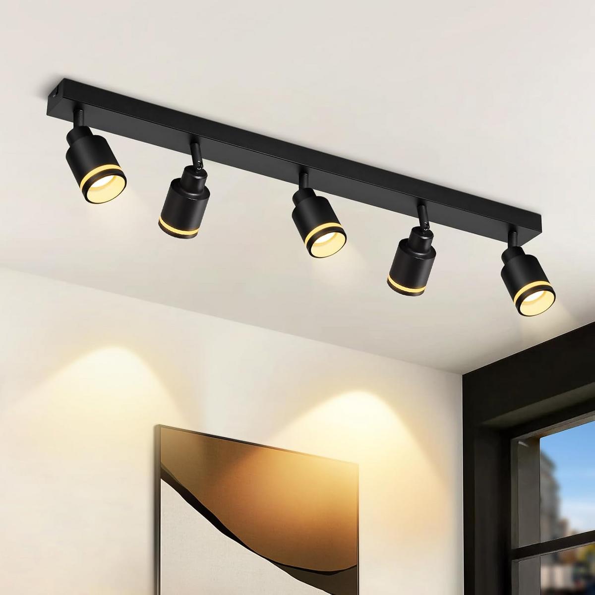 STRAHLER Elegant 5-flammig 69/5/15.7 cm - Schwarz, Metall (69/5/15.7cm) - ZMH