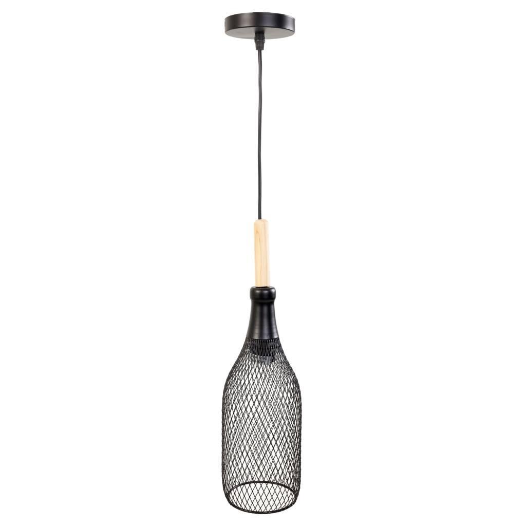 LAMPE aus Metall, schwarz, 12x41cm - Schwarz, Metall (11.5/11.5/41cm) - Wanderlust
