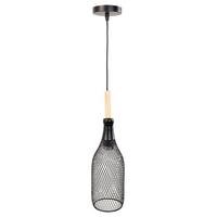 LAMPE aus Metall, schwarz, 12x41cm - Schwarz, Metall (11.5/11.5/41cm) - Wanderlust