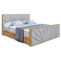 BOXBETT mit Matratze H4 und Lattenrost - LOLLI6-Z - 180x200 - Grau Monolith - Grau, Holzwerkstoff (180/200cm) - ALTDECOR