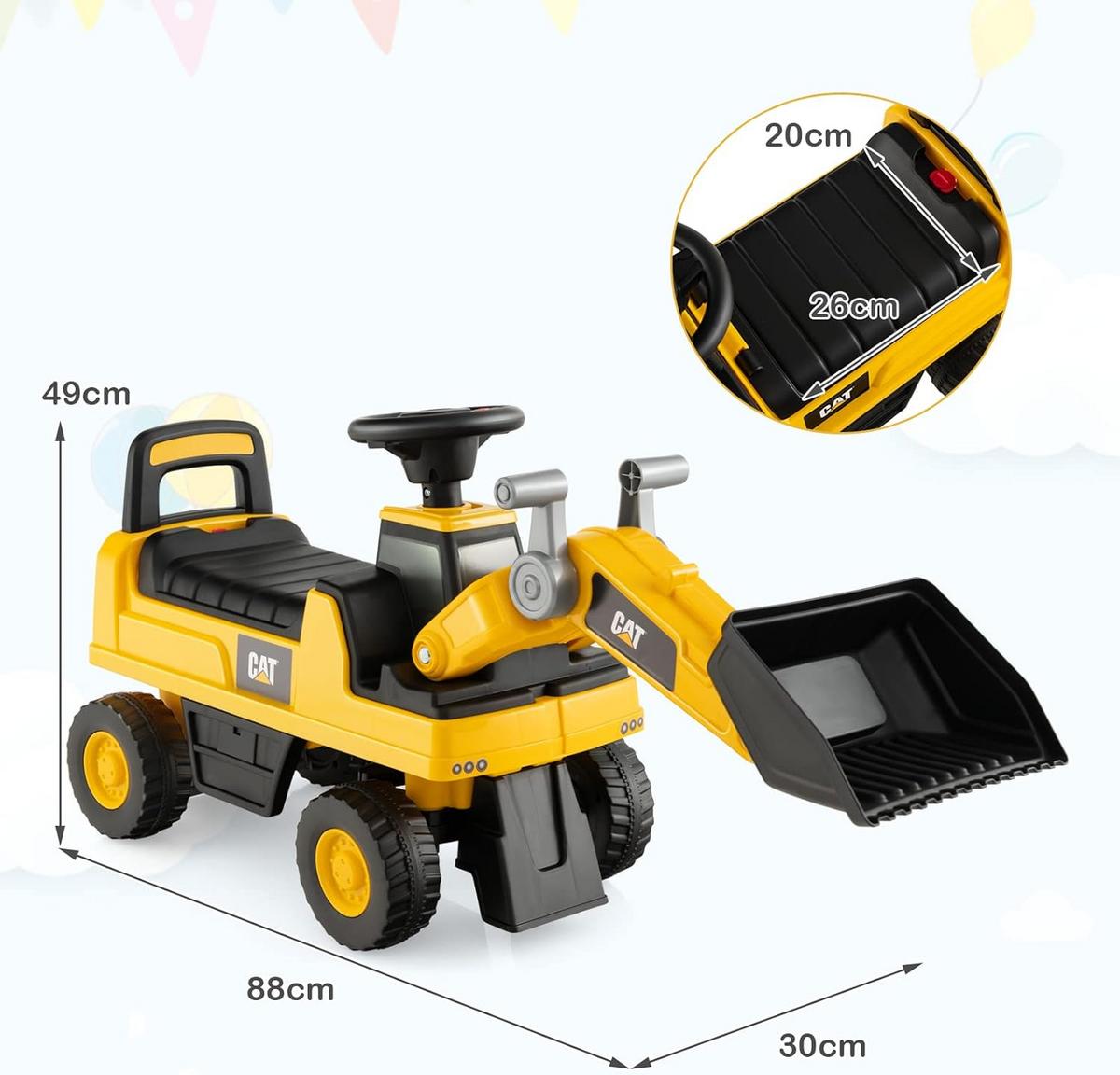 SITZBAGGER Kinder Gelb - Gelb, Kunststoff (88/49/30cm) - COSTWAY
