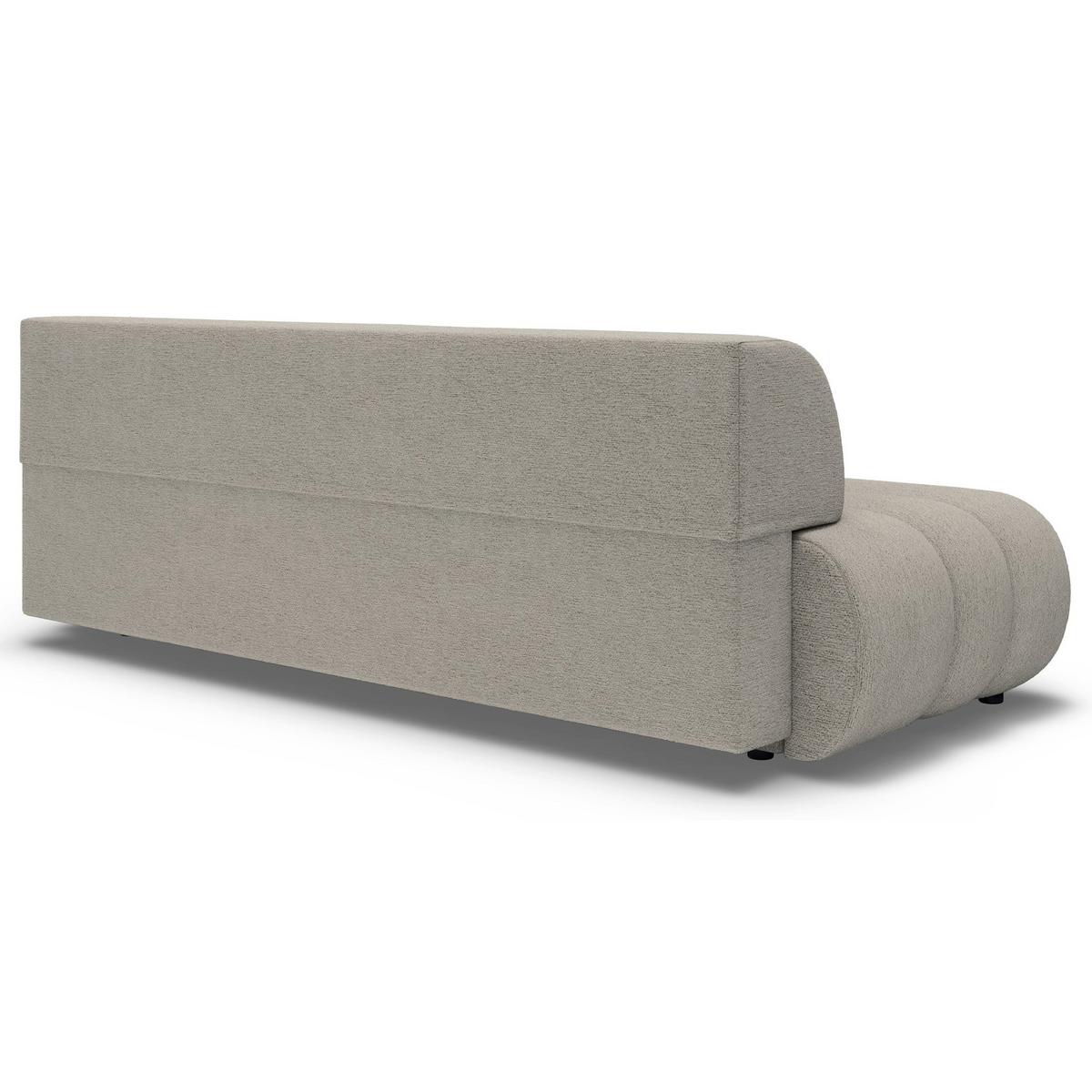 SCHLAFSOFA Arione 214 cm - Taupe/Schwarz, Kunststoff/Textil (214/74/104cm) - Selsey