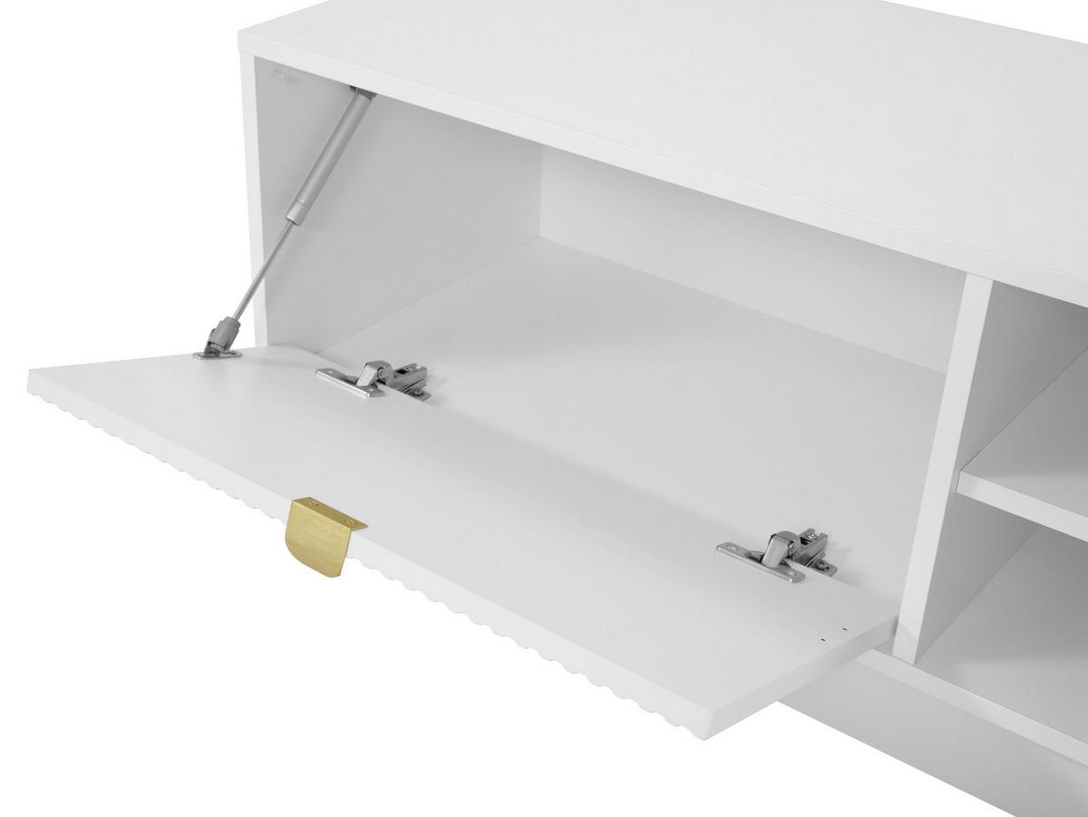 TV-ELEMENT Tireno - Goldfarben/Schwarz, Holzwerkstoff/Metall (180/40/40cm) - MIRJAN24
