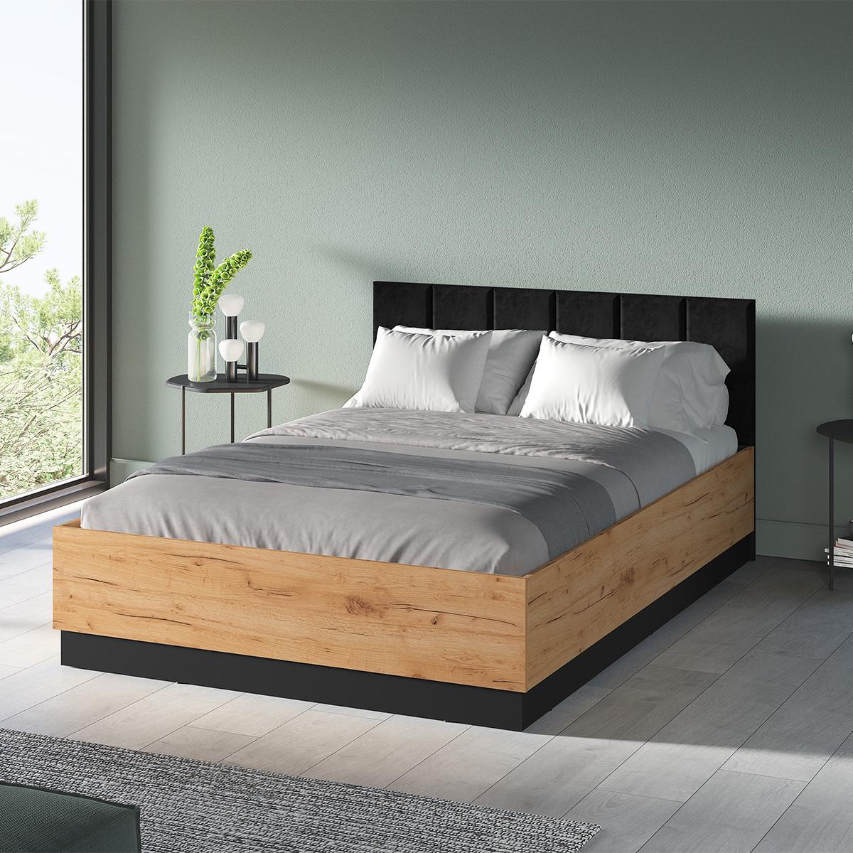 BOXBETT 140/200 Solal Holz - Braun, Holzwerkstoff (140/200cm) - Petits-meubles