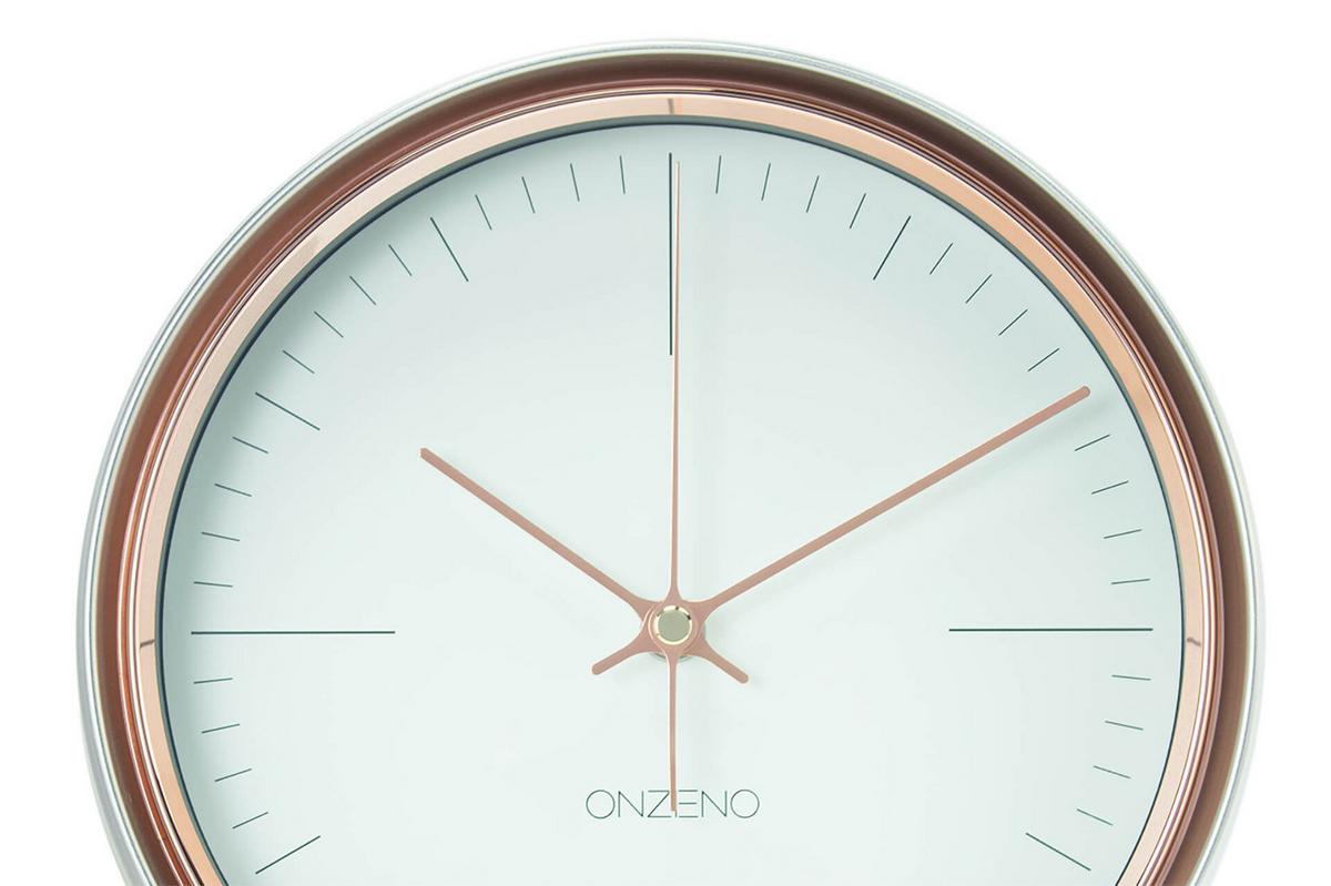 WANDUHR Design Weiß 22/22cm - Weiß, Glas/Holzwerkstoff (22.4/22.4/7cm) - ONZENO