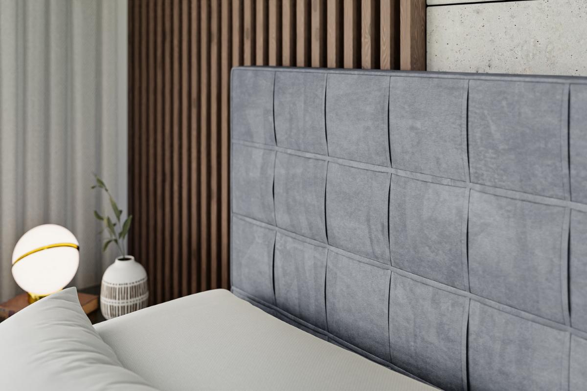 BOXSPRINGBETT elektrisch verstellbar mit 2 Matratzen H4/Taschenfederung OSTO EL 160 x 200 Hellgrau - Hellgrau, Holzwerkstoff (167/200cm) - ALTDECOR