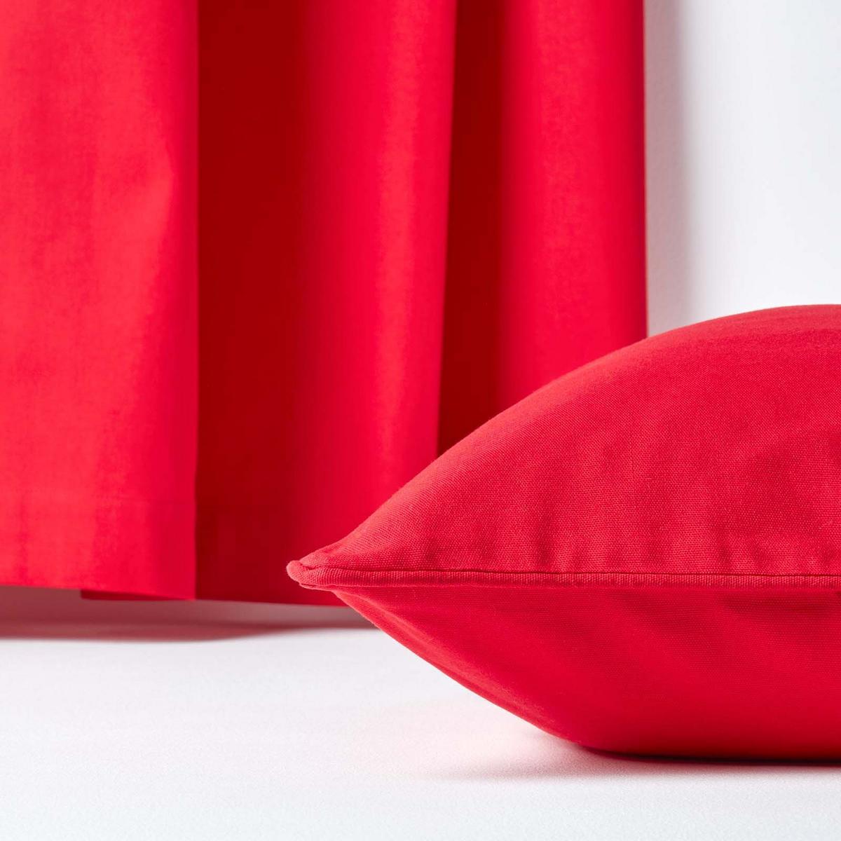 KISSENHÜLLE rot 60/60 cm, 100% Baumwolle - Rot, Textil (60/60cm) - Homescapes
