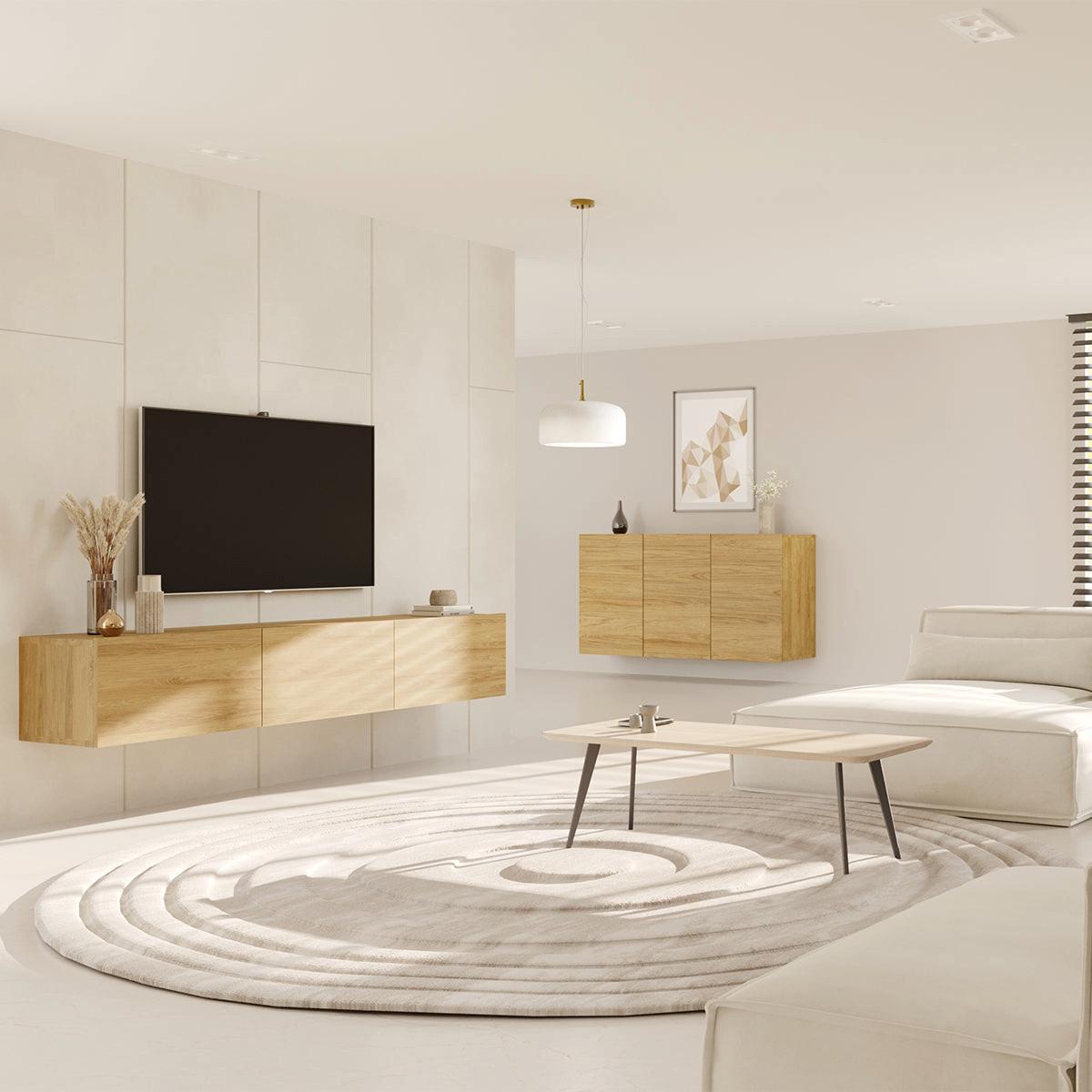 TV-MÖBEL Idao Holz - Braun, Holzwerkstoff (180/35/29cm) - Petits-meubles