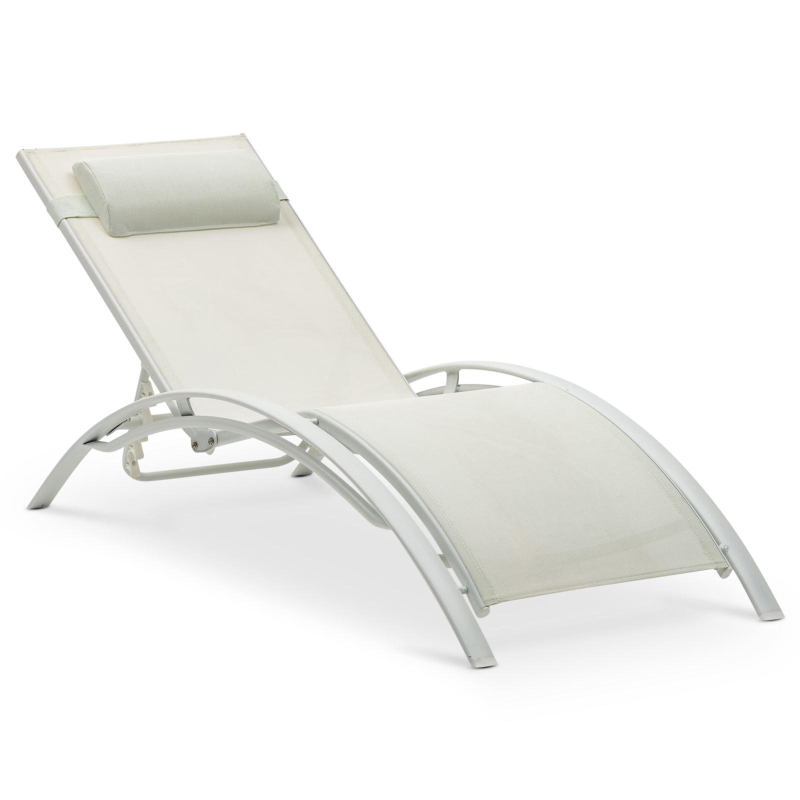 GARTENLIEGE RELAX - Creme, Textil/Metall (179/88/64cm) - IDIMEX