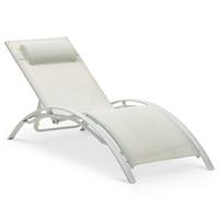 GARTENLIEGE RELAX - Creme, Textil/Metall (179/88/64cm) - IDIMEX