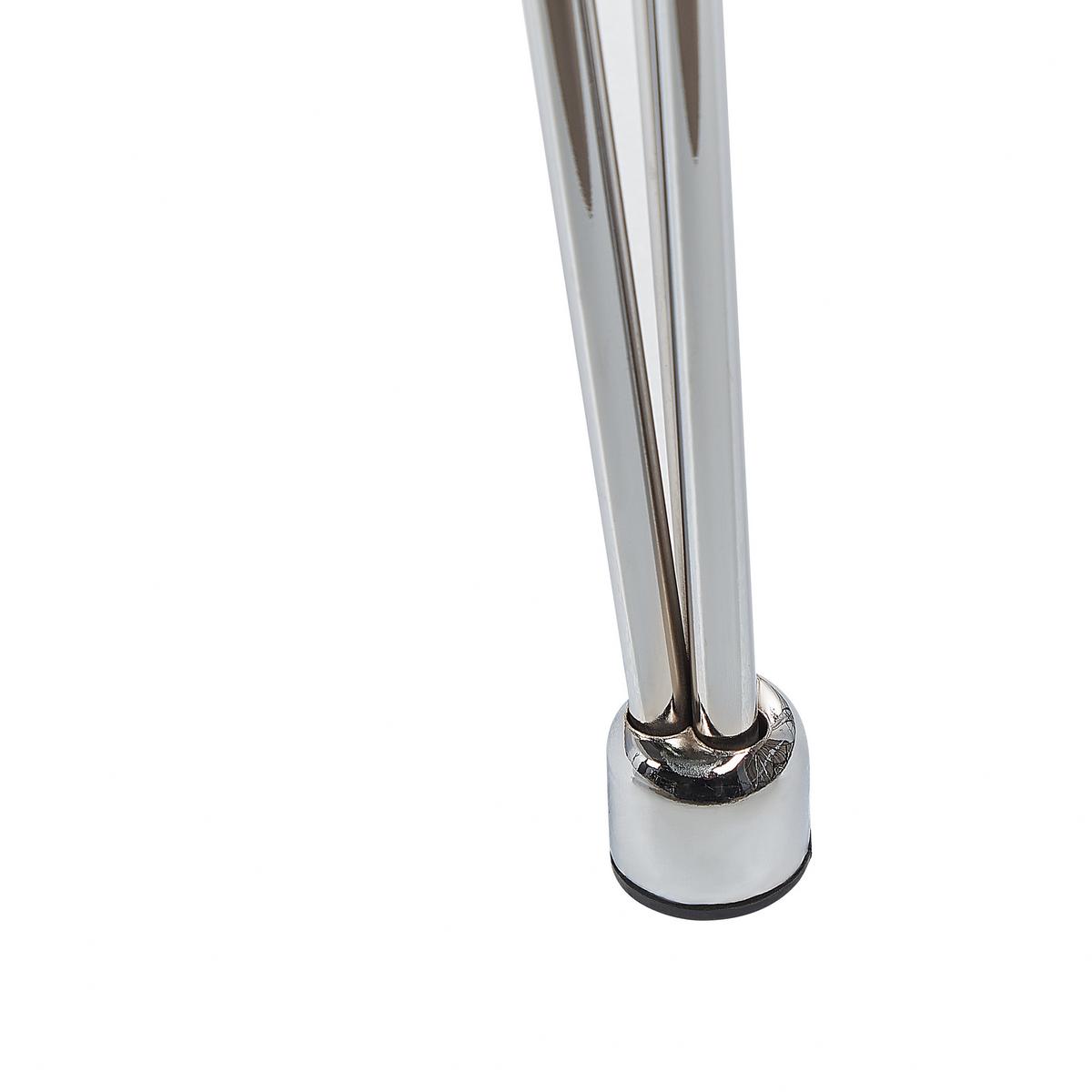 ESSTISCH 120/70/74 cm Silberfarben Rechteckig Winston - Silberfarben, Glas (120/70/74cm) - Beliani