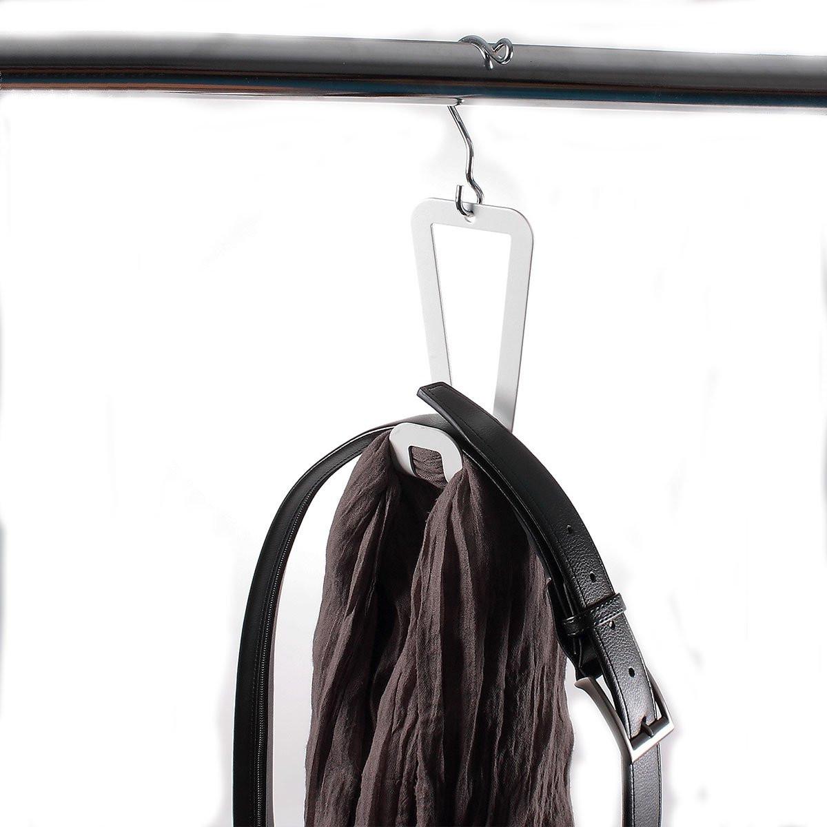 HANDTASCHENHALTER für die Tür - 7,5/4,2/84 cm - Weiß, Metall (4.2/84/7.5cm) - Calicosy