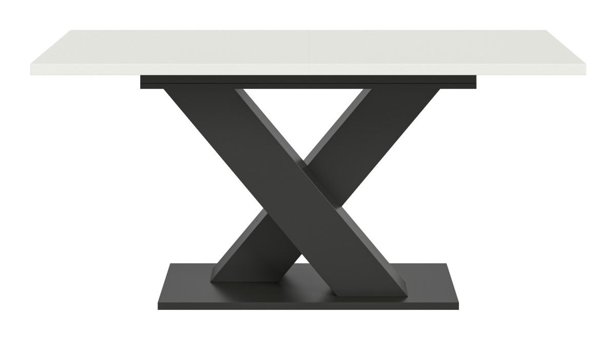 ESSTISCH weiß, grau 150 - 190 cm, Küchentisch ausziehbar - Weiß/Grau, Holz/Holzwerkstoff (150/90/76cm) - Inn.Furn