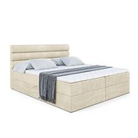 BOXBETT mit Matratze H3 und Lattenrost - CELESTIA - 180x200 cm Beige - Beige, Holzwerkstoff (180/200cm) - ALTDECOR