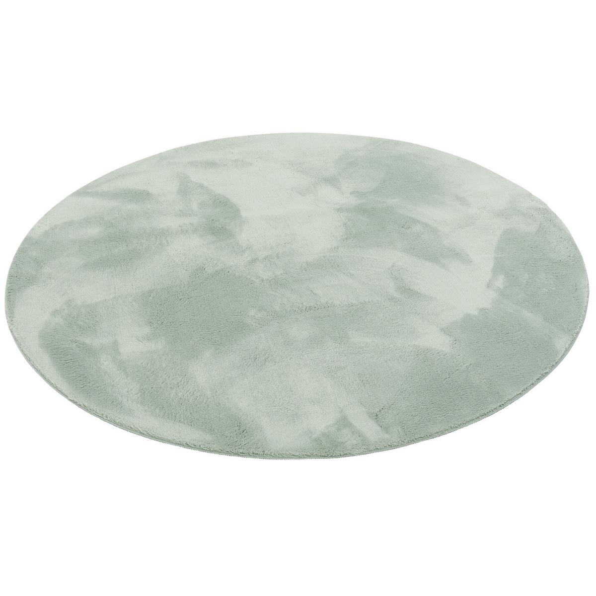 KINDER SUPER SOFT FELLTEPPICH PEARL KIDS RUND - Mintgrün, Textil (200/200cm) - Pergamon