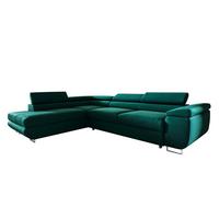ECKSOFA Lyam 4 Sitzplätze Tannengrün - Grün, Textil (271/201cm) - Petits-meubles