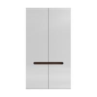 SCHRANK 2 Türen Darrel Weiß - Weiß, Holzwerkstoff (105/193/57cm) - Petits-meubles