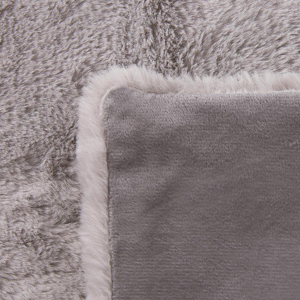 DECKE Hellgrau Chaab 150/200 cm - Hellgrau, Textil (150/200cm) - Beliani