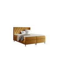 BOXBETT Espen In überlänge - Gelb, Holzwerkstoff/Textil (160/220cm) - Fun Möbel