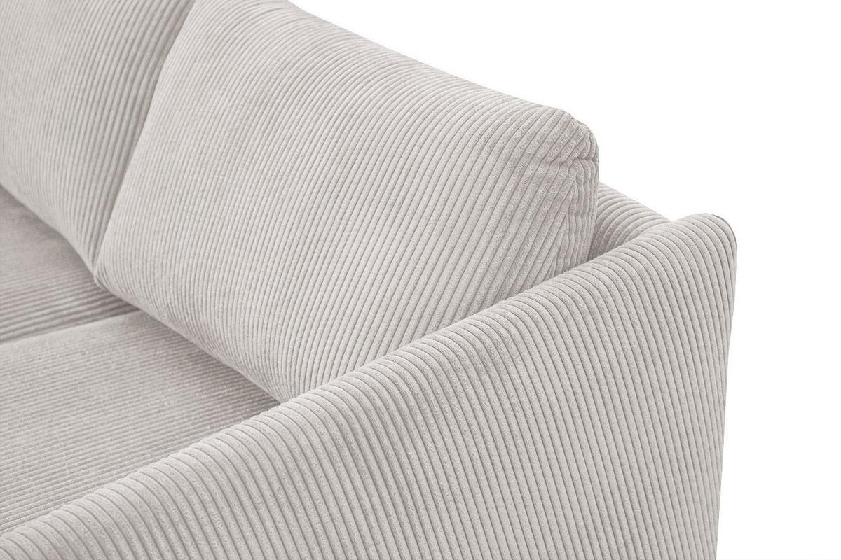 SOFA VILT 3-Sitzer, weiß - Schwarz/Weiß, Holzwerkstoff/Textil (202/89/94cm) - Wozimo