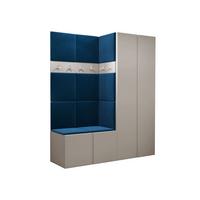 GARDEROBEN-SET Orion III - Kaschmir/Blau, Holzwerkstoff/Kunststoff (158/186/46cm) - MIRJAN24