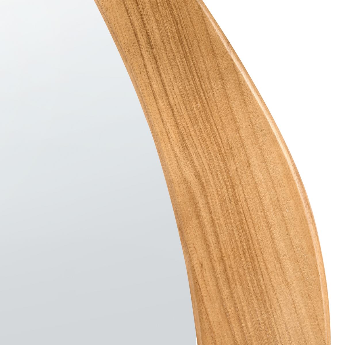 WANDSPIEGEL 50/160 cm Hellbraun Sauville - Hellbraun/Braun, Holz (50/160/3cm) - Beliani