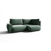 ECKSOFA Galan Mini Mit Schlaffunktion - Grün, Holzwerkstoff/Textil (153/241cm) - Fun Möbel