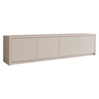 TV-LOWBOARD Solid 4D - Sandfarben/Schwarz, Holzwerkstoff/Kunststoff (198/51/40cm) - MIRJAN24