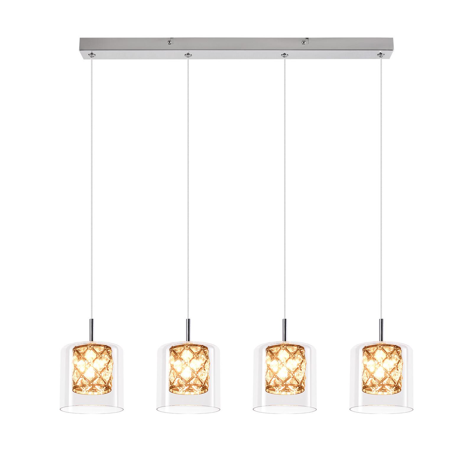 PENDELLEUCHTE Mark 58/5/140 cm - Silberfarben, Metall (5/58/140cm) - Nettlife