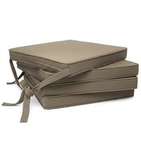 STUHLKISSEN Loft SK 45x40x5cm Taupe (4tlg) - Taupe, Textil (40/45cm) - Beautissu 