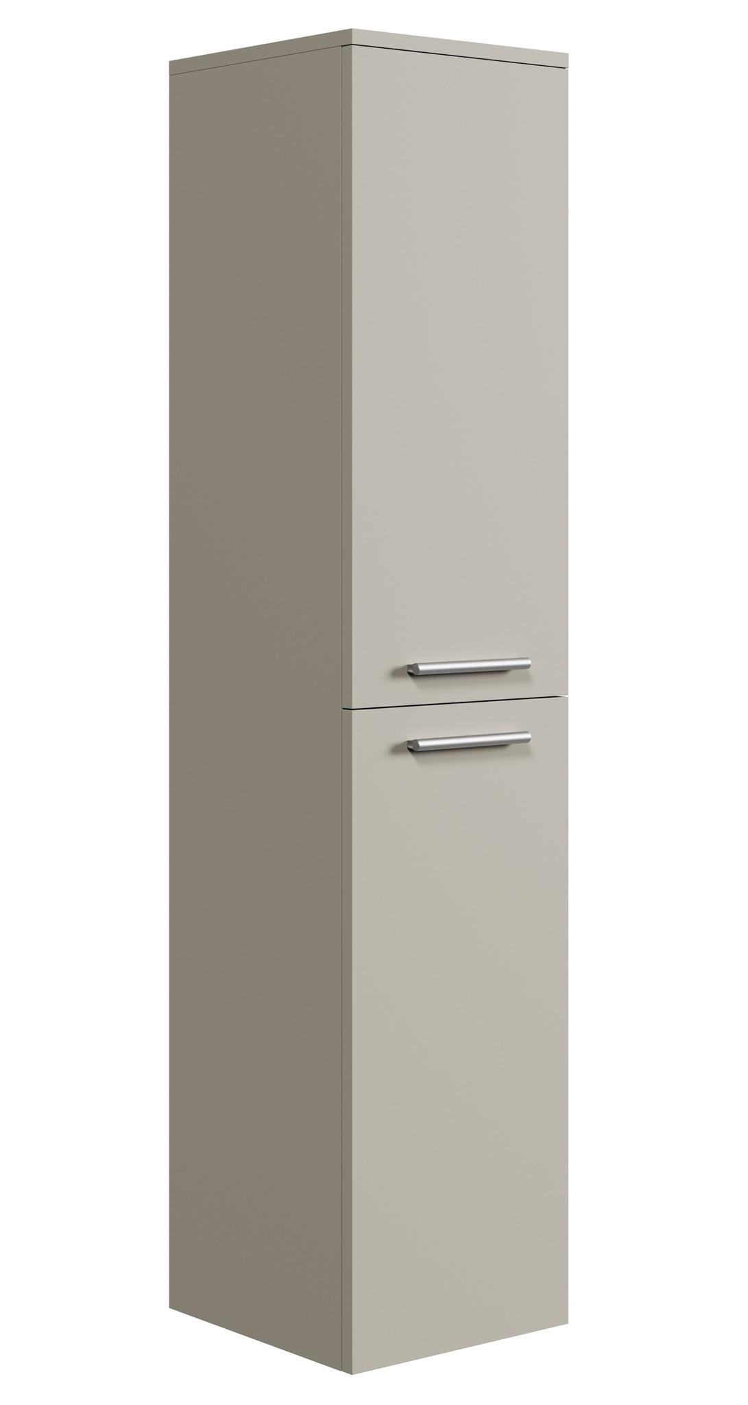 BADEZIMMERSCHRANK Saturnus mit 2 Türen Cashmere - 35 x 35 x 130 cm - Kaschmir, Holz (35/130/35cm) - Badplaats