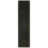 HOCHFLOR VELOURS TEPPICH LÄUFER MONA - Schwarz, Textil (80/200cm) - Snapstyle
